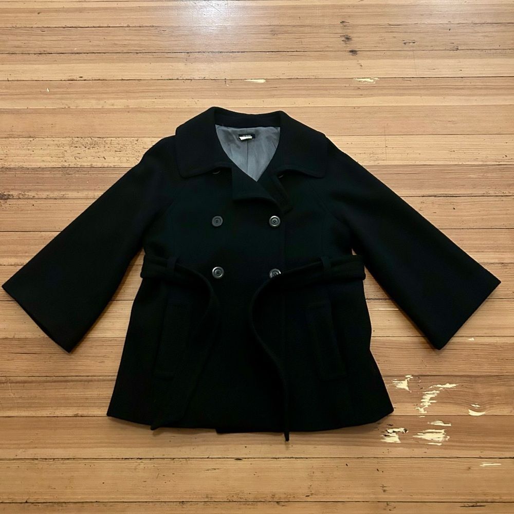 J.Crew black Sadie coat. Size 12.